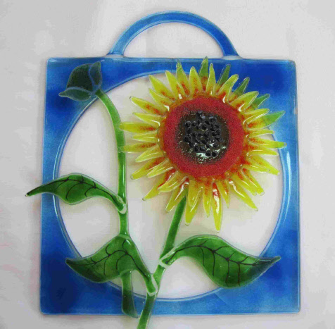 Sunflower wall or window hanging